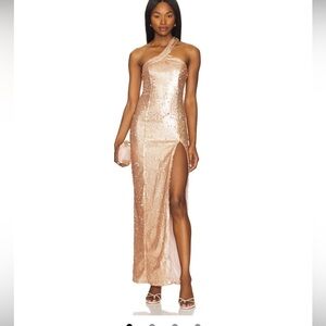 Sisely Maxi Dress in Champagne